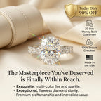 The Masterpiece Oval Premium Moissanite Ring | 🎁 EARLY CHRISTMAS SALE – 90% OFF