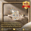 A Little Sparkle For Yourself: 1-5-Carat Flawless Radiant Cut Moissanite Ring (Hidden Halo, VVS1)-🎁 EARLY CHRISTMAS SALE – 90% OFF