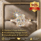A Little Sparkle For Yourself: 1-5-Carat Flawless Radiant Cut Moissanite Ring (Hidden Halo, VVS1)-🎁 EARLY CHRISTMAS SALE – 90% OFF