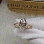 The Twisted Band Marquise Premium Moissanite Ring | 🎁 EARLY CHRISTMAS SALE – 90% OFF