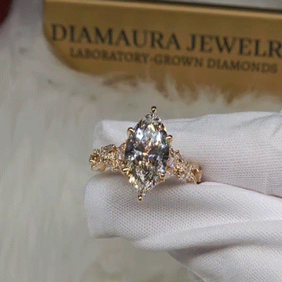 The Twisted Band Marquise Premium Moissanite Ring | 🎁 EARLY CHRISTMAS SALE – 90% OFF